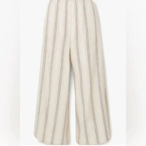 VINCE WIDE LEG CULOTTES STRIPED PULL ON PANTS